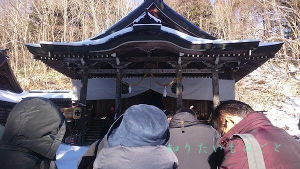 戸隠神社中社の初詣